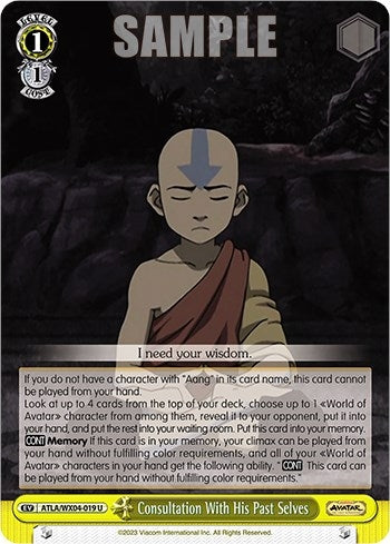 Aang: Consulting His Past Selves (4019) [ATLA/WX04] - Weiss Schwarz Single