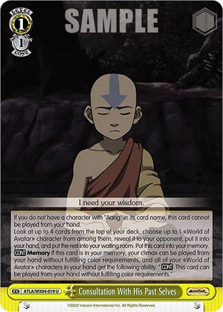 Aang: Consulting His Past Selves (4019) [ATLA/WX04] - Weiss Schwarz Single