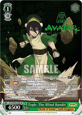Toph: The Blind Bandit (SP) (4024) [ATLA/WX04] - Weiss Schwarz Single