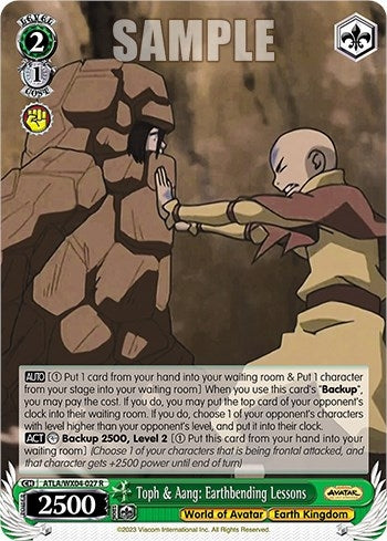 Toph & Aang: Earthbending Lessons (4027) [ATLA/WX04] - Weiss Schwarz Single