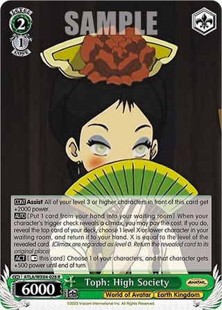 Toph: High Society (4028) [ATLA/WX04] - Weiss Schwarz Single