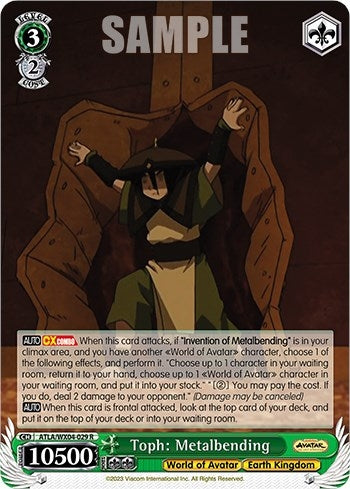 Toph: Metalbending (4029) [ATLA/WX04] - Weiss Schwarz Single