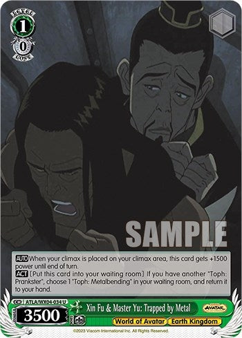 Xin Fu & Master Yu: Trapped by Metal (4034) [ATLA/WX04] - Weiss Schwarz Single