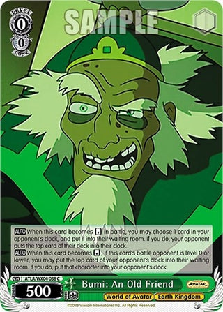 Bumi: An Old Friend (4038) [ATLA/WX04] - Weiss Schwarz Single