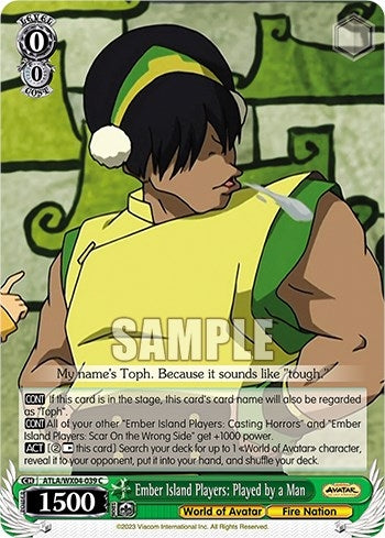 Ember Island Players: Played by a Man (4039) [ATLA/WX04] - Weiss Schwarz Single