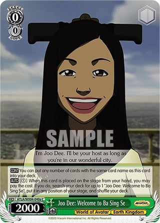 Joo Dee: Welcome to Ba Sing Se (a) (4040) [ATLA/WX04] - Weiss Schwarz Single