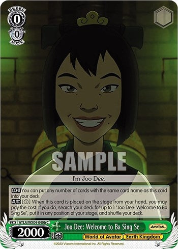Joo Dee: Welcome to Ba Sing Se (b) (4040) [ATLA/WX04] - Weiss Schwarz Single