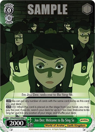 Joo Dee: Welcome to Ba Sing Se (c) (4040) [ATLA/WX04] - Weiss Schwarz Single