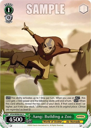 Aang: Building a Zoo (4041) [ATLA/WX04] - Weiss Schwarz Single