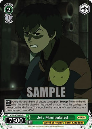 Jet: Manipulated (4042) [ATLA/WX04] - Weiss Schwarz Single