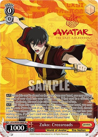 Zuko: Crossroads (SP) (4048) [ATLA/WX04] - Weiss Schwarz Single