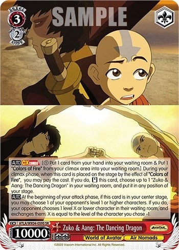 Zuko & Aang: The Dancing Dragon (SR) (4059) [ATLA/WX04] - Weiss Schwarz Single