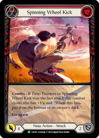 Spinning Wheel Kick (Red) - LGS141 (141) [PR] - Flesh and Blood TCG Single