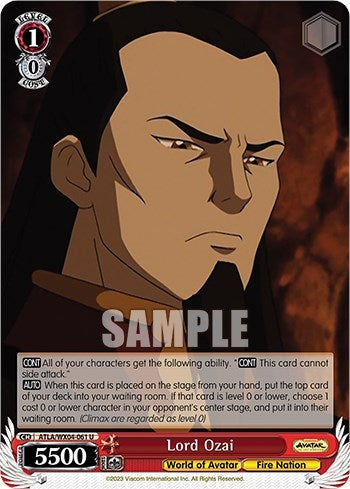 Lord Ozai (4061) [ATLA/WX04] - Weiss Schwarz Single
