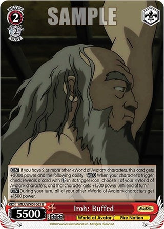 Iroh: Buffed (4065) [ATLA/WX04] - Weiss Schwarz Single