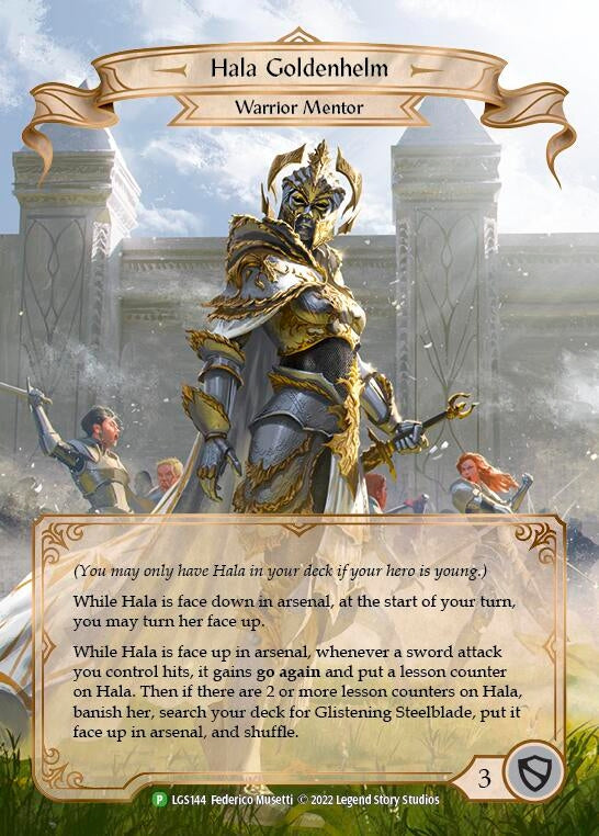 Hala Goldenhelm - LGS144 (144) [PR] - Flesh and Blood TCG Single