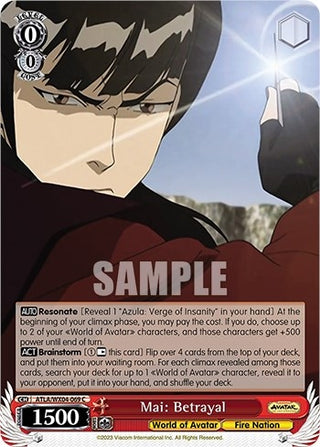 Mai: Betrayal (4069) [ATLA/WX04] - Weiss Schwarz Single