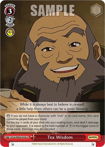 Tea Wisdom (b) (4073) [ATLA/WX04] - Weiss Schwarz Single