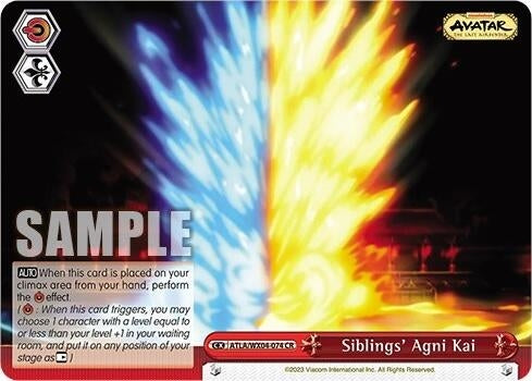 Siblings’ Agni Kai (4074) [ATLA/WX04] - Weiss Schwarz Single