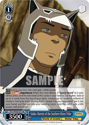 Sokka: Warrior of the Southern Water Tribe (4077) [ATLA/WX04] - Weiss Schwarz Single