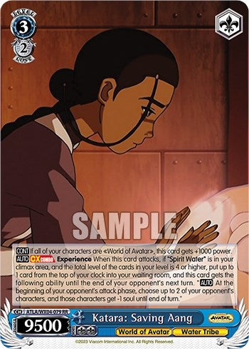Katara: Saving Aang (4079) [ATLA/WX04] - Weiss Schwarz Single