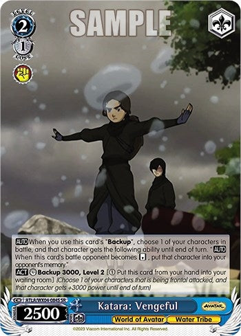 Katara: Vengeful (SR) (4084) [ATLA/WX04] - Weiss Schwarz Single