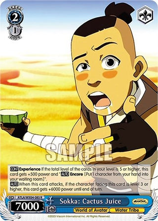 Sokka: Cactus Juice (4085) [ATLA/WX04] - Weiss Schwarz Single