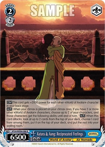 Katara & Aang: Reciprocated Feelings (4086) [ATLA/WX04] - Weiss Schwarz Single