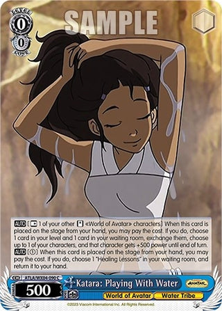 Katara: Playing With Water (4090) [ATLA/WX04] - Weiss Schwarz Single
