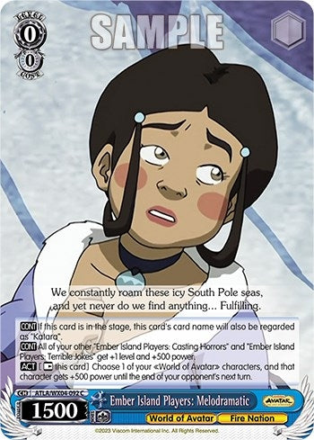 Ember Island Players: Melodramatic (4092) [ATLA/WX04] - Weiss Schwarz Single