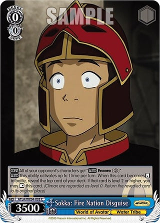 Sokka: Fire Nation Disguise (4093) [ATLA/WX04] - Weiss Schwarz Single