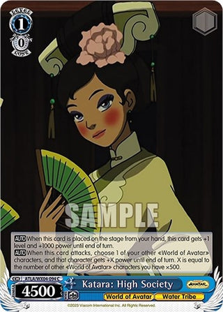 Katara: High Society (4094) [ATLA/WX04] - Weiss Schwarz Single