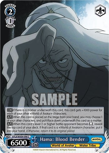 Hama: Blood Bender (4096) [ATLA/WX04] - Weiss Schwarz Single