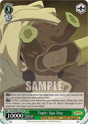 Toph: Spa Day (4107) [ATLA/WX04] - Weiss Schwarz Single