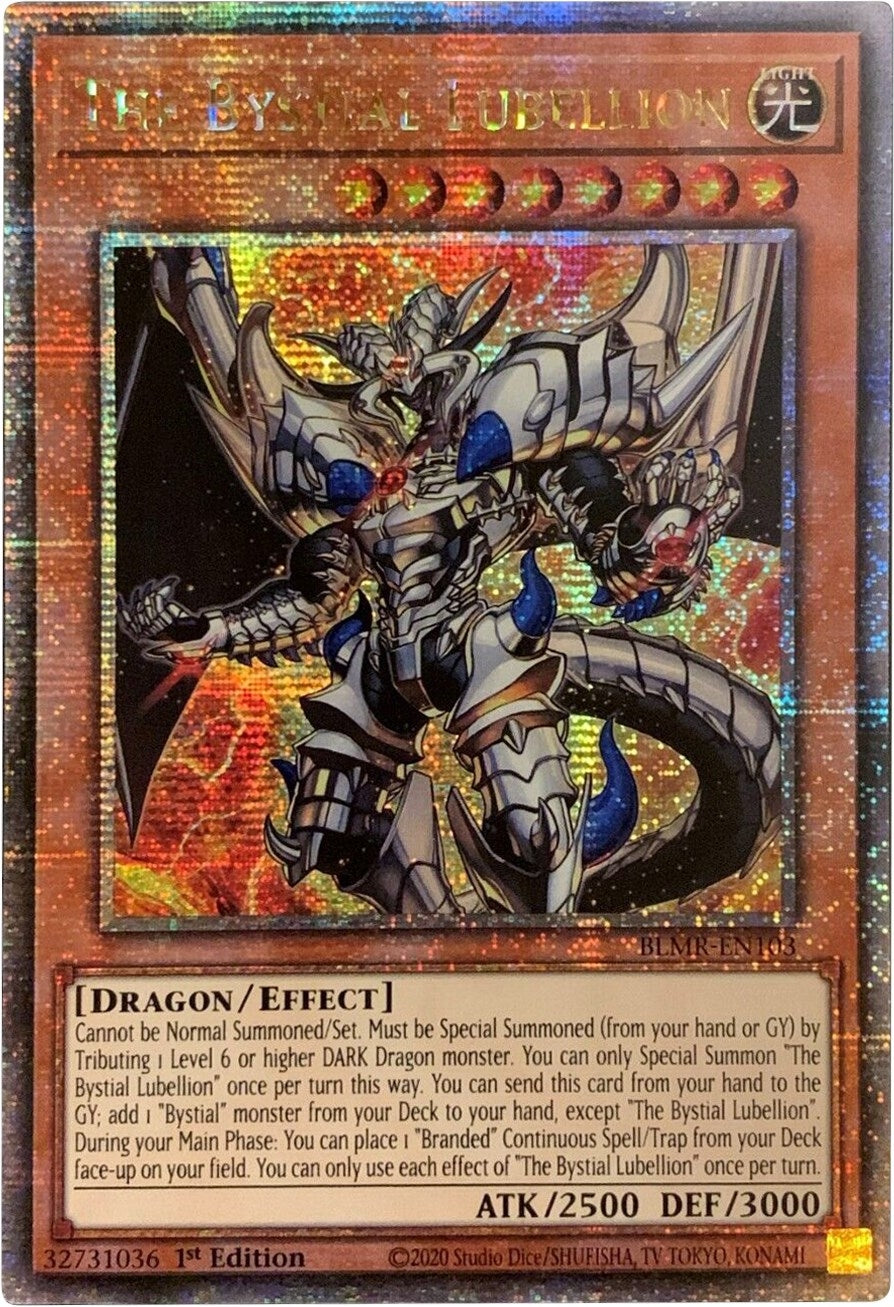The Bystial Lubellion (Quarter Century Secret Rare) (103) (BLMR) - YuGiOh Single