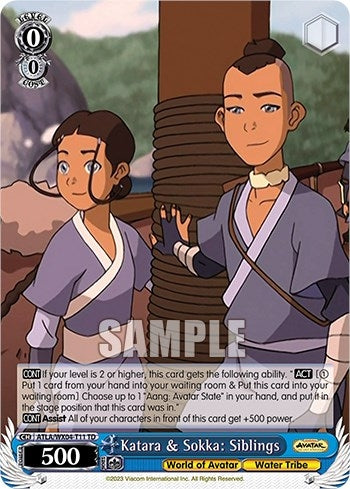 Katara & Sokka: Siblings (411) [ATLA/WX04] - Weiss Schwarz Single