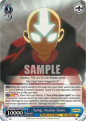 Aang: Avatar State (416) [ATLA/WX04] - Weiss Schwarz Single
