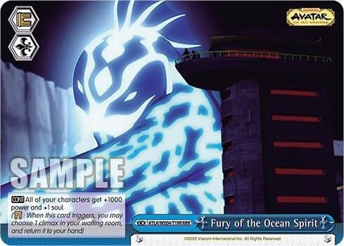 Fury of the Ocean Spirit (RRR) (419) [ATLA/WX04] - Weiss Schwarz Single