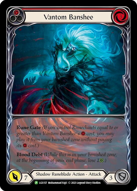 Image for Vantom Banshee (Red) (Extended Art) - LGS157 (LGS157) - Flesh and Blood TCG