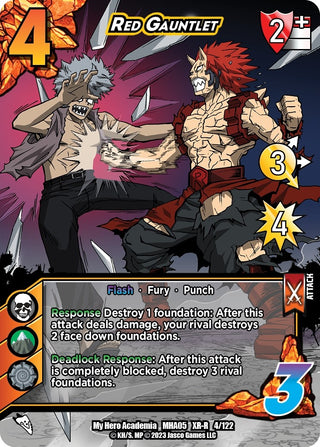 Red Gauntlet (XR) (4) [MHA5] - UniVersus Single