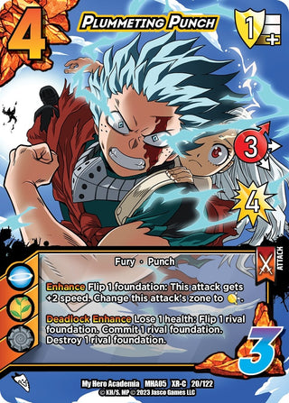 Plummeting Punch (XR) (20) [MHA5] - UniVersus Single