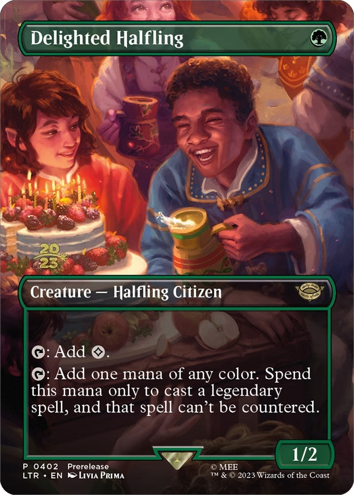 Delighted Halfling (0402) (402) [PRE] - MTG Single