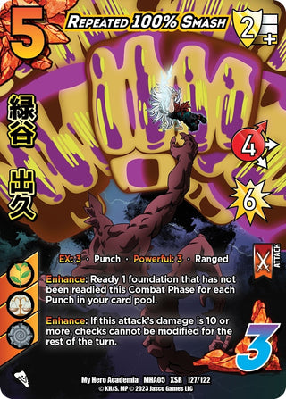 Repeated 100% Smash (XSR) (127) [MHA5] - UniVersus Single