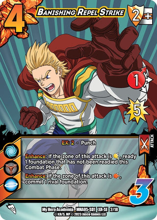 Banishing Repel Strike (XR) (2) [MHA5] - UniVersus Single
