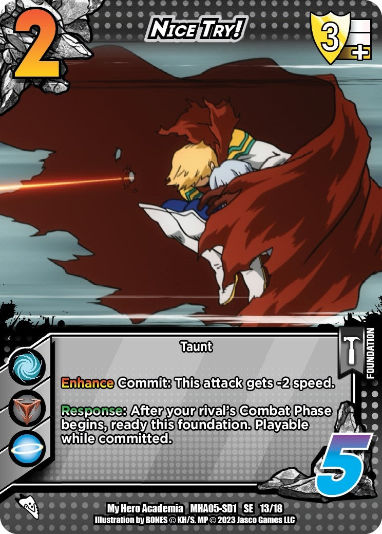 Nice Try! (13) [MHA5] - UniVersus Single