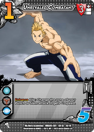 Unrivaled Combatant (XR) (18) [MHA5] - UniVersus Single