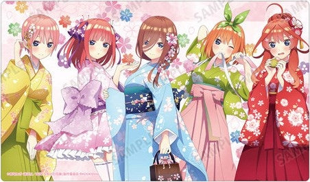 The Quintessential Quintuplets: New Illustration Group Playmat - Cherry Blossom Japanese Outfit - Playmats Sealed