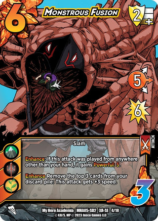 Monstrous Fusion (XR) (4) [MHA5] - UniVersus Single
