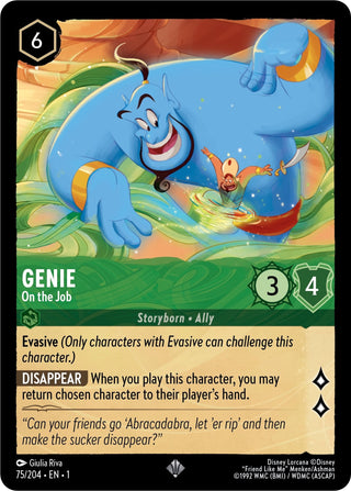 Genie - On the Job (75) (1) - Disney Lorcana Single