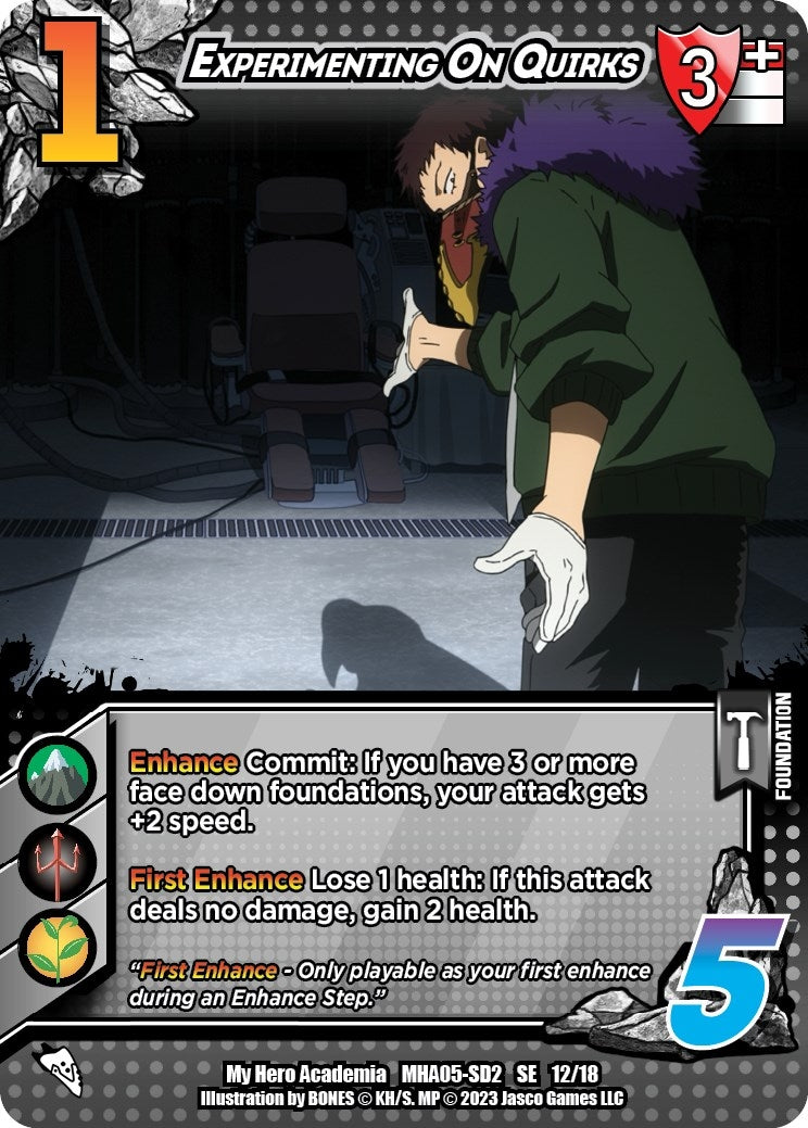 Experimenting On Quirks (12) [MHA5] - UniVersus Single
